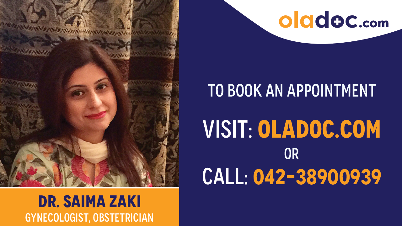 Book appointment with  Dr. Saima Zaki-best Gynecologist Lahore